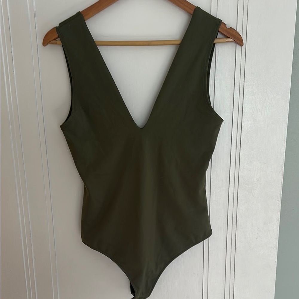 Free People Green Bodysuit One Piece